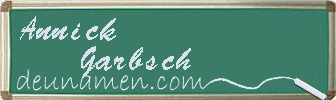 Annick Garbsch Visitenkarte